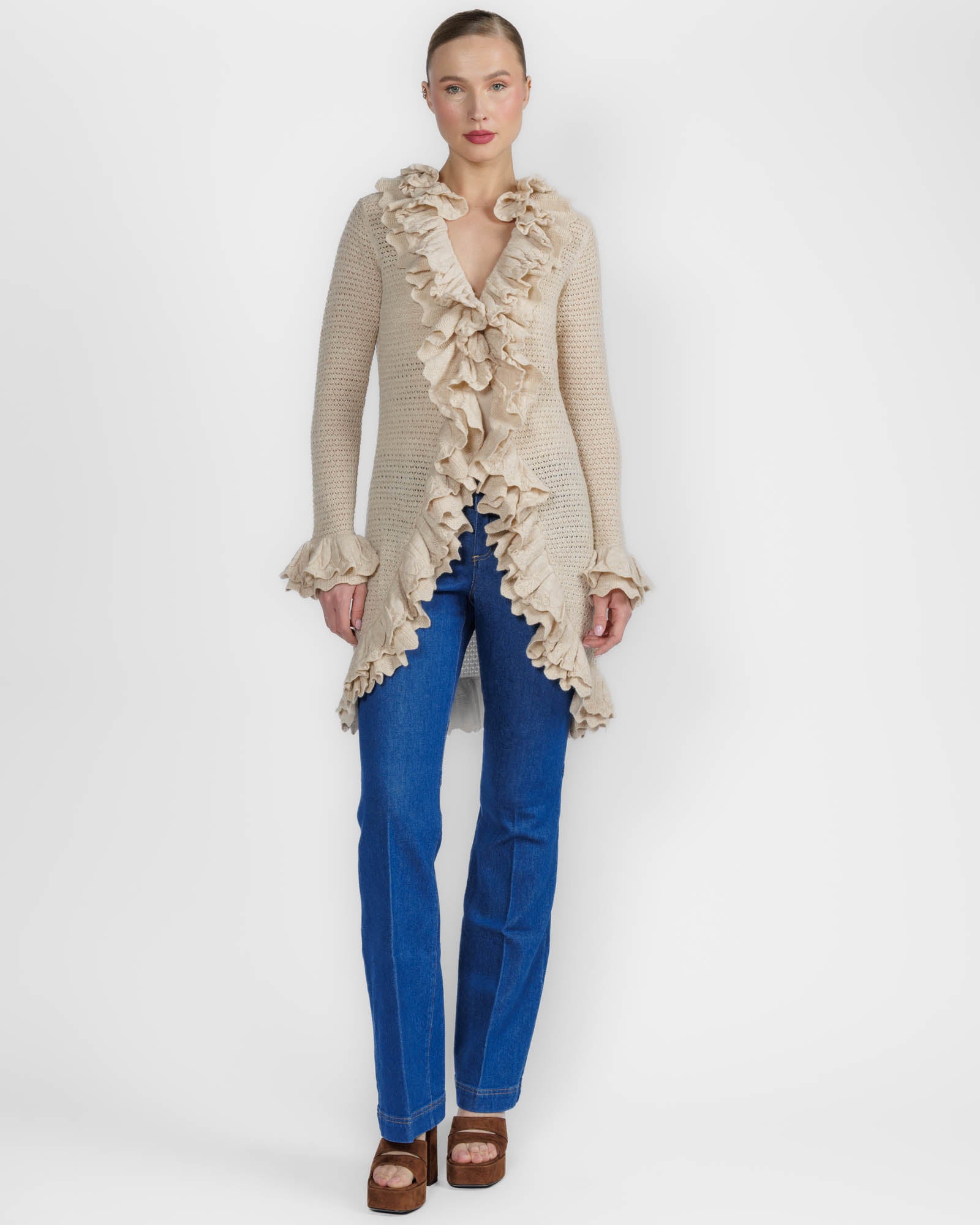 Yara Ruffle Cardigan