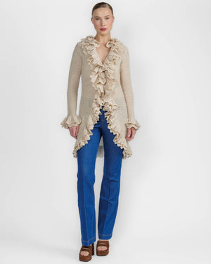 Yara Ruffle Cardigan