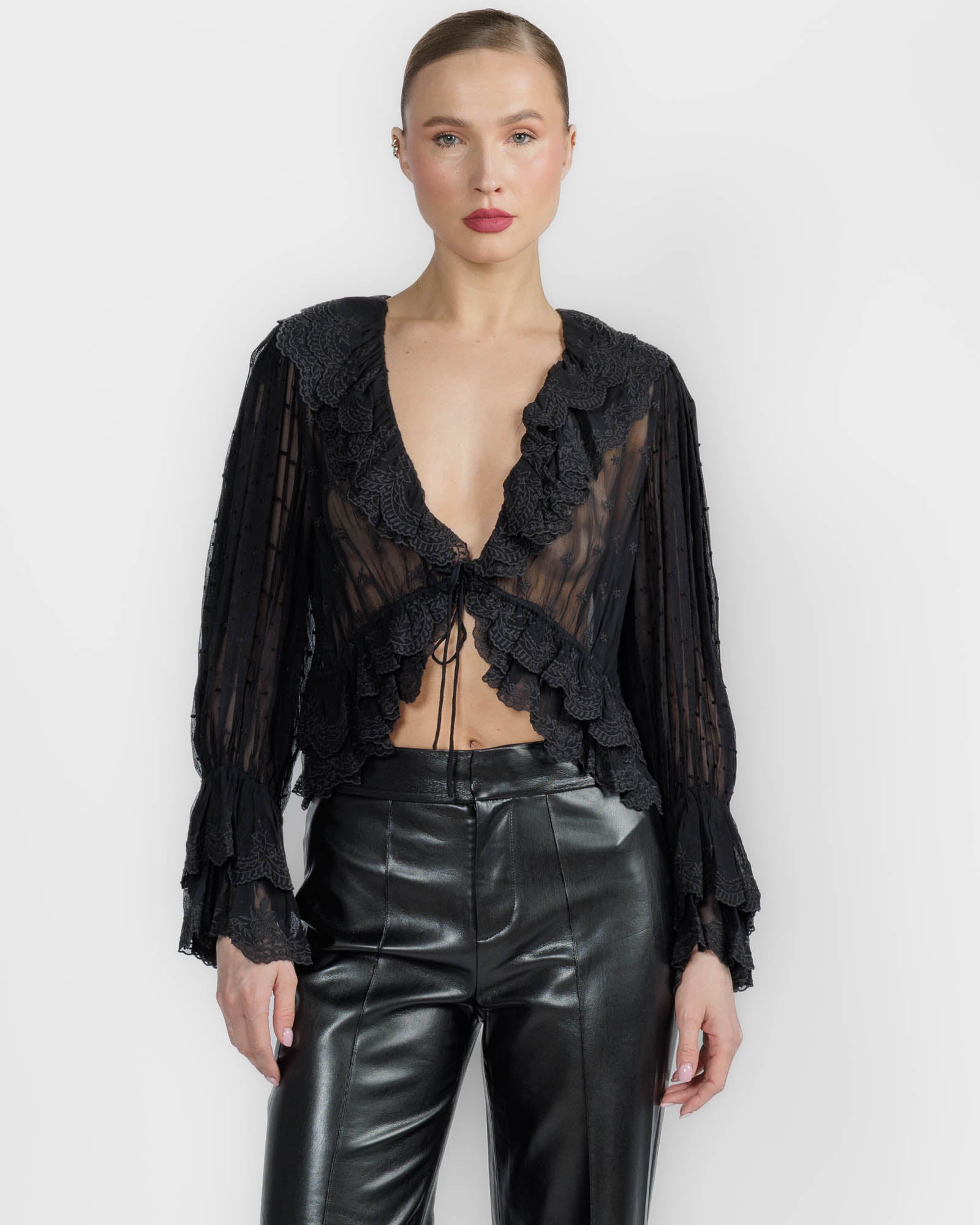 Tenney Ruffle Top