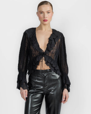 Tenney Ruffle Top