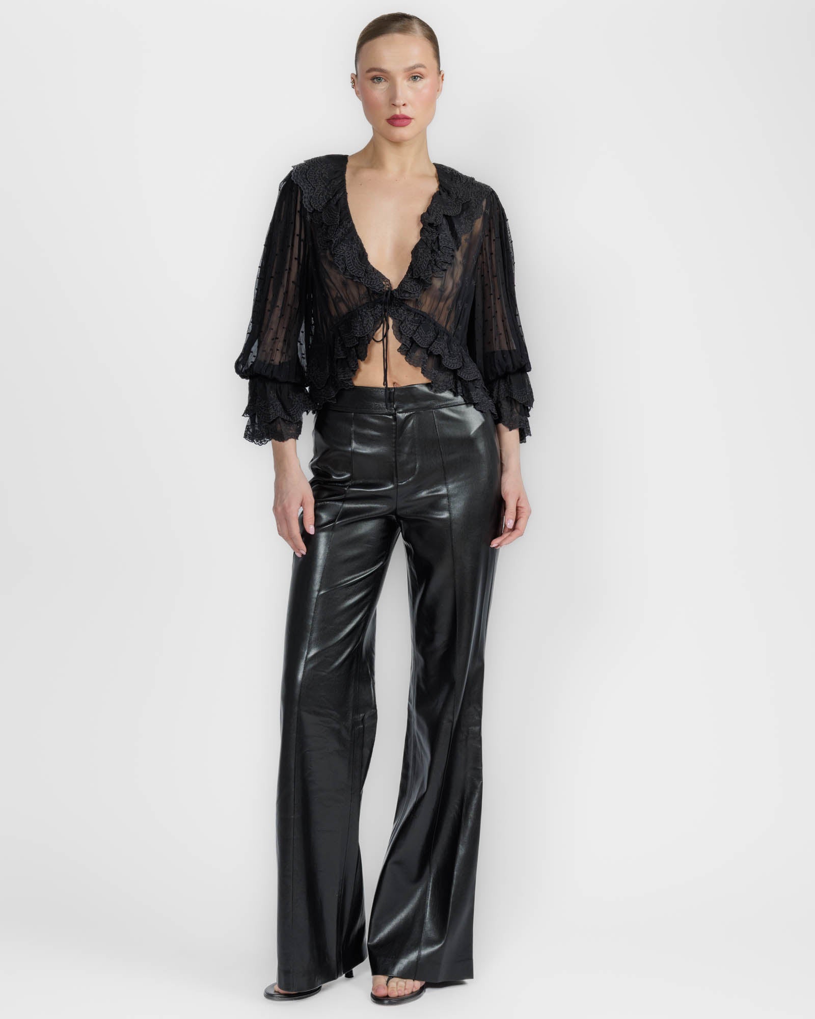 Tenney Ruffle Top