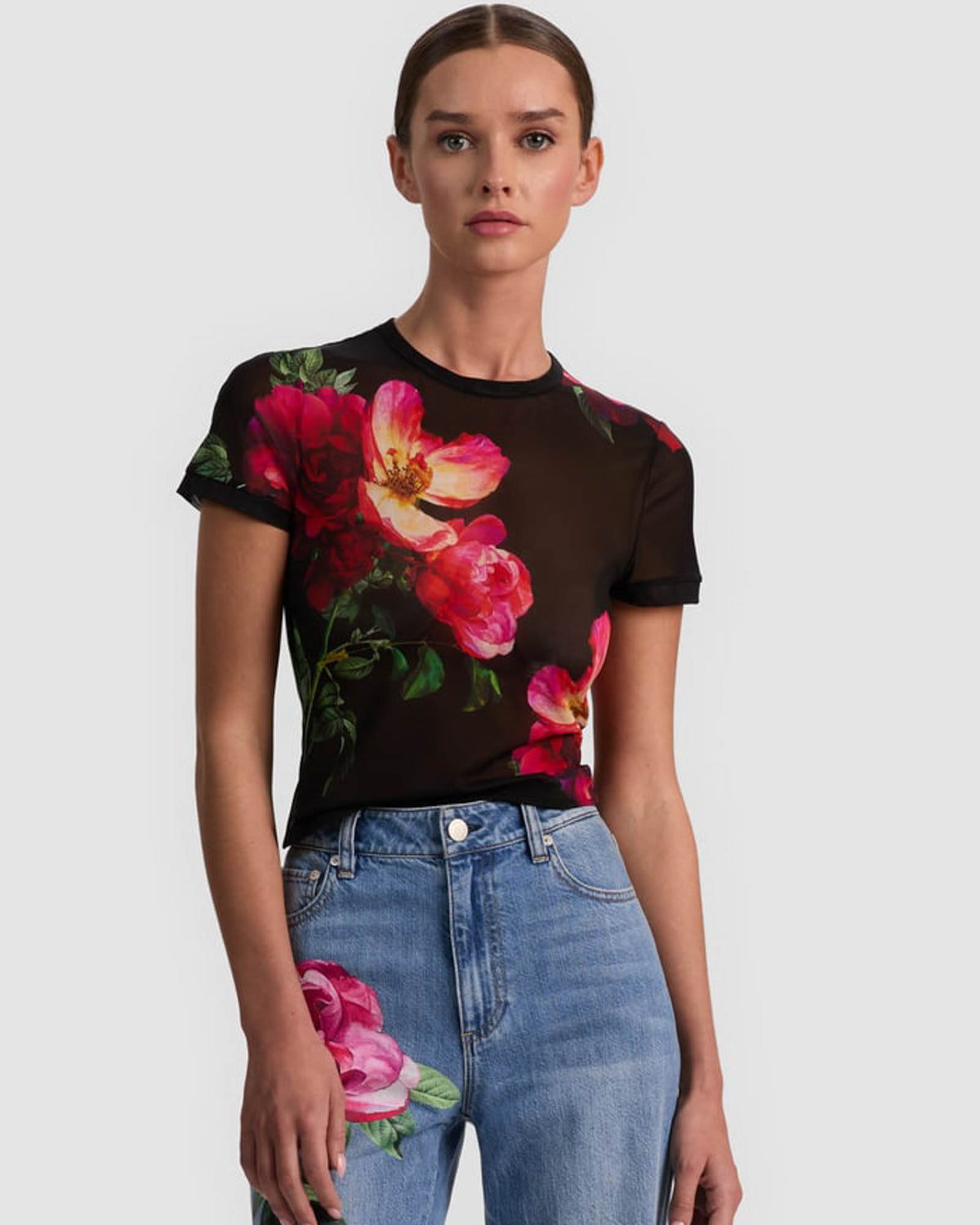 ALICE + OLIVIA Tess Crew Neck T-Shirt