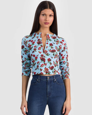 Carson Print Cardigan