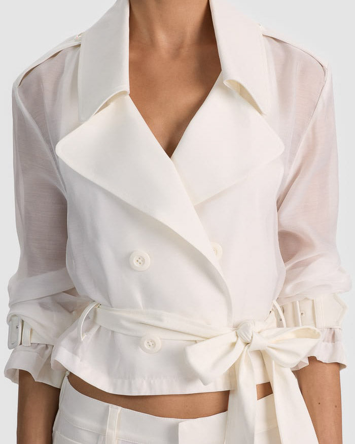 Keith Sheer Combo Cropped Trench
