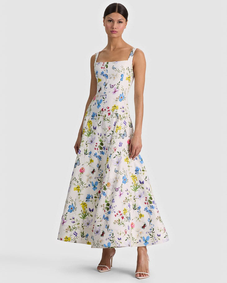 Polly Tie Flare Dress