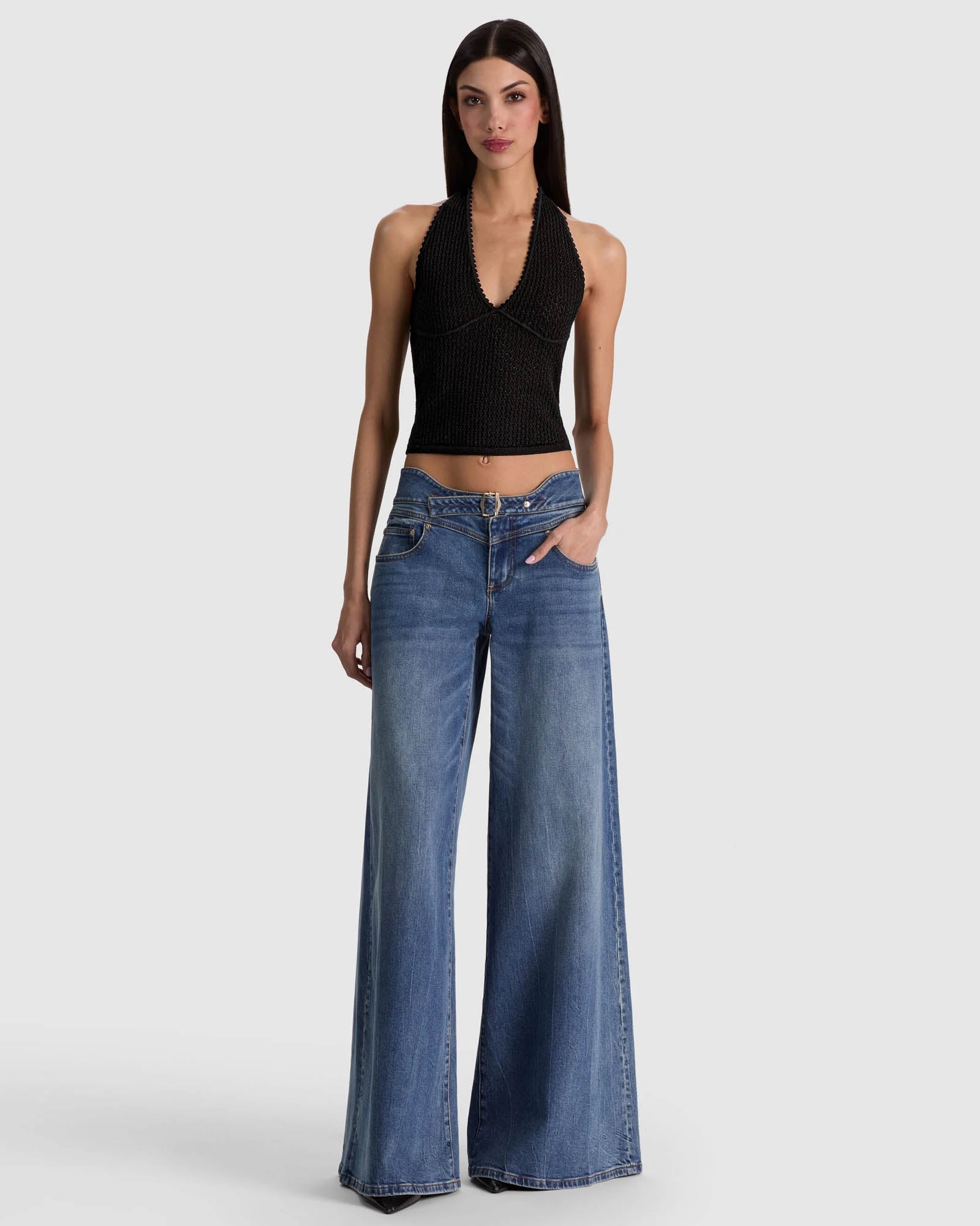 Pearl Tie Halter Top
