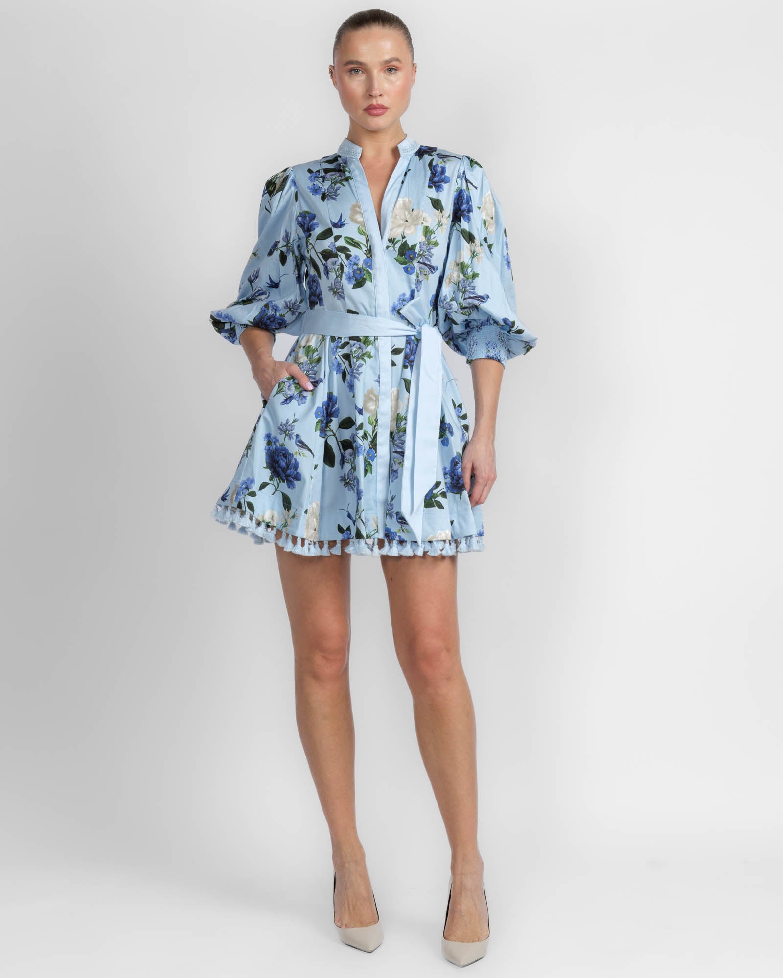Lucy Long Sleeve Belt Shirt Dress