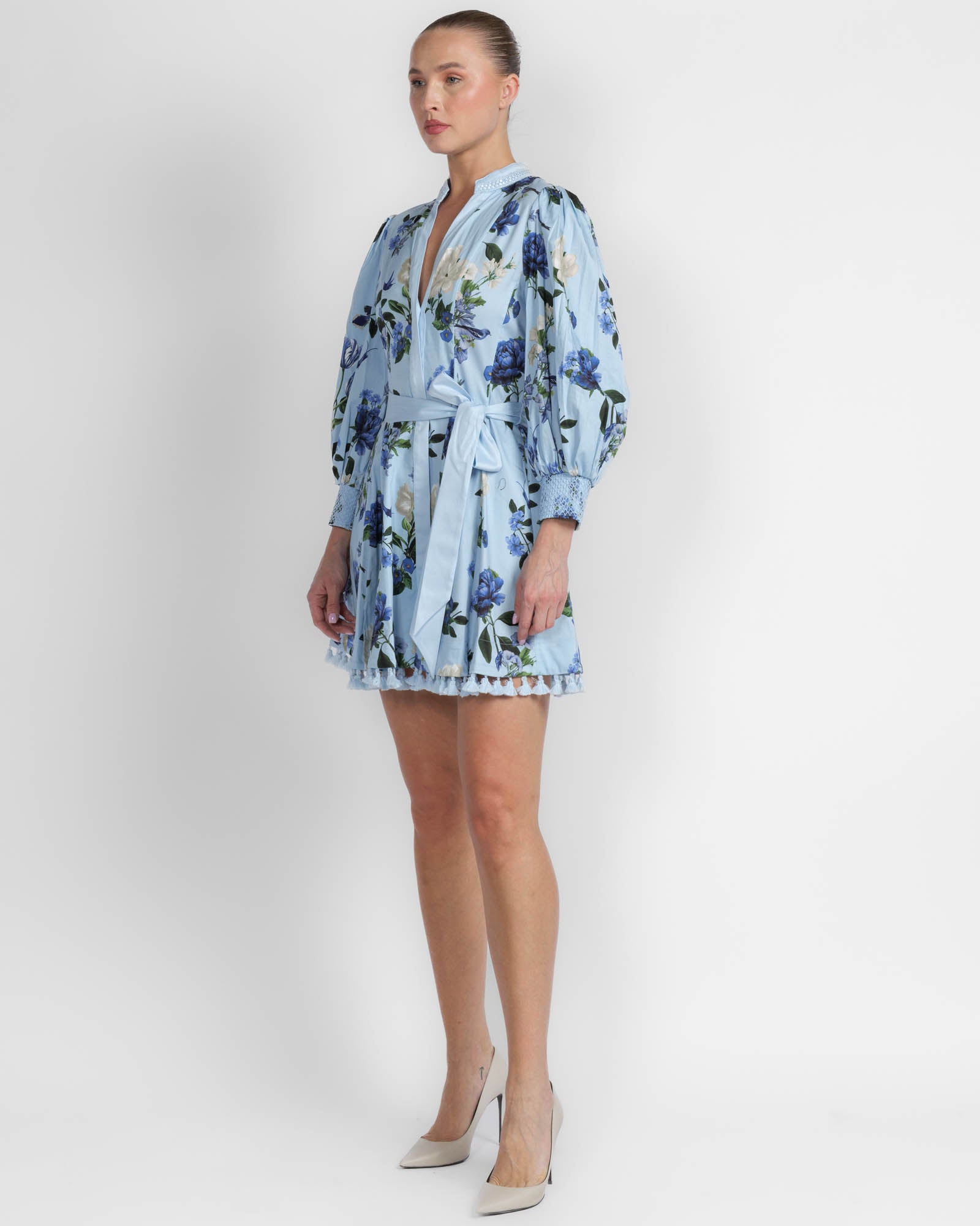 Lucy Long Sleeve Belt Shirt Dress