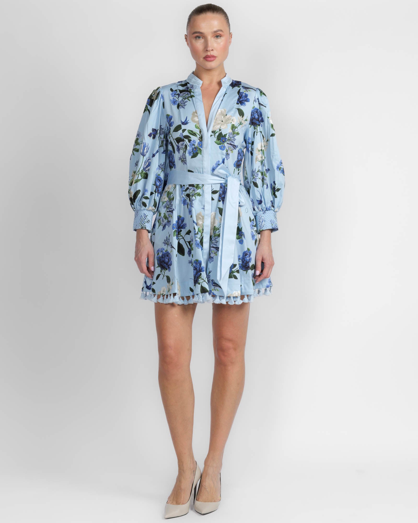 Lucy Long Sleeve Belt Shirt Dress
