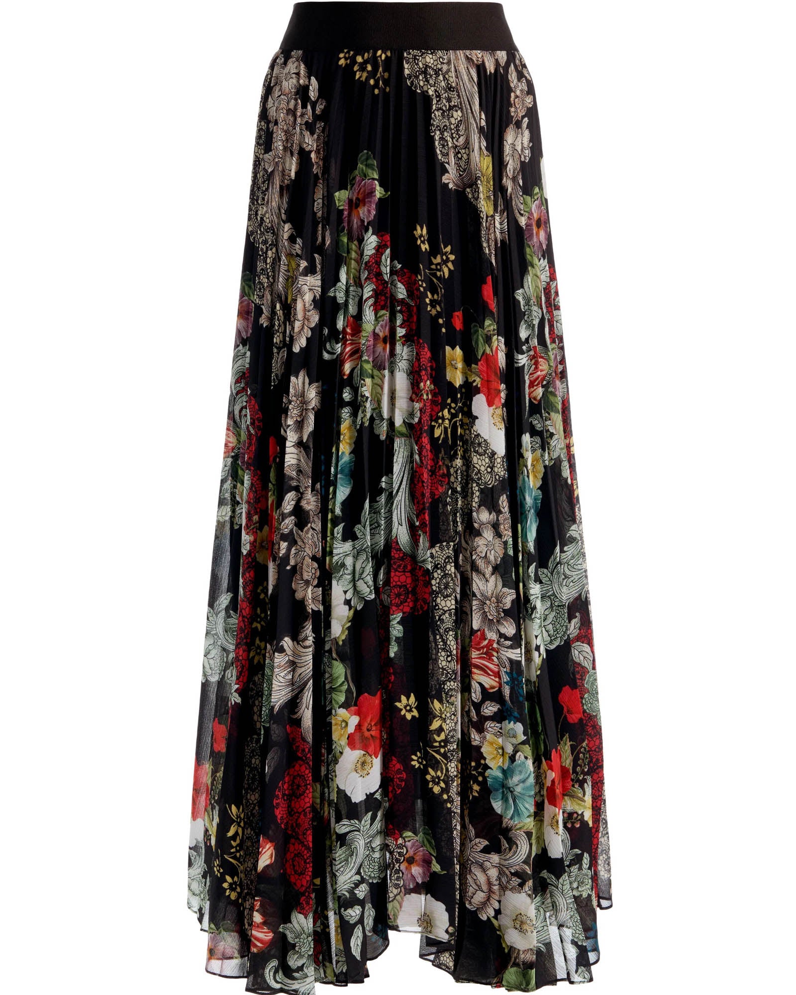 Katz Asymmetric Pleated Skirt