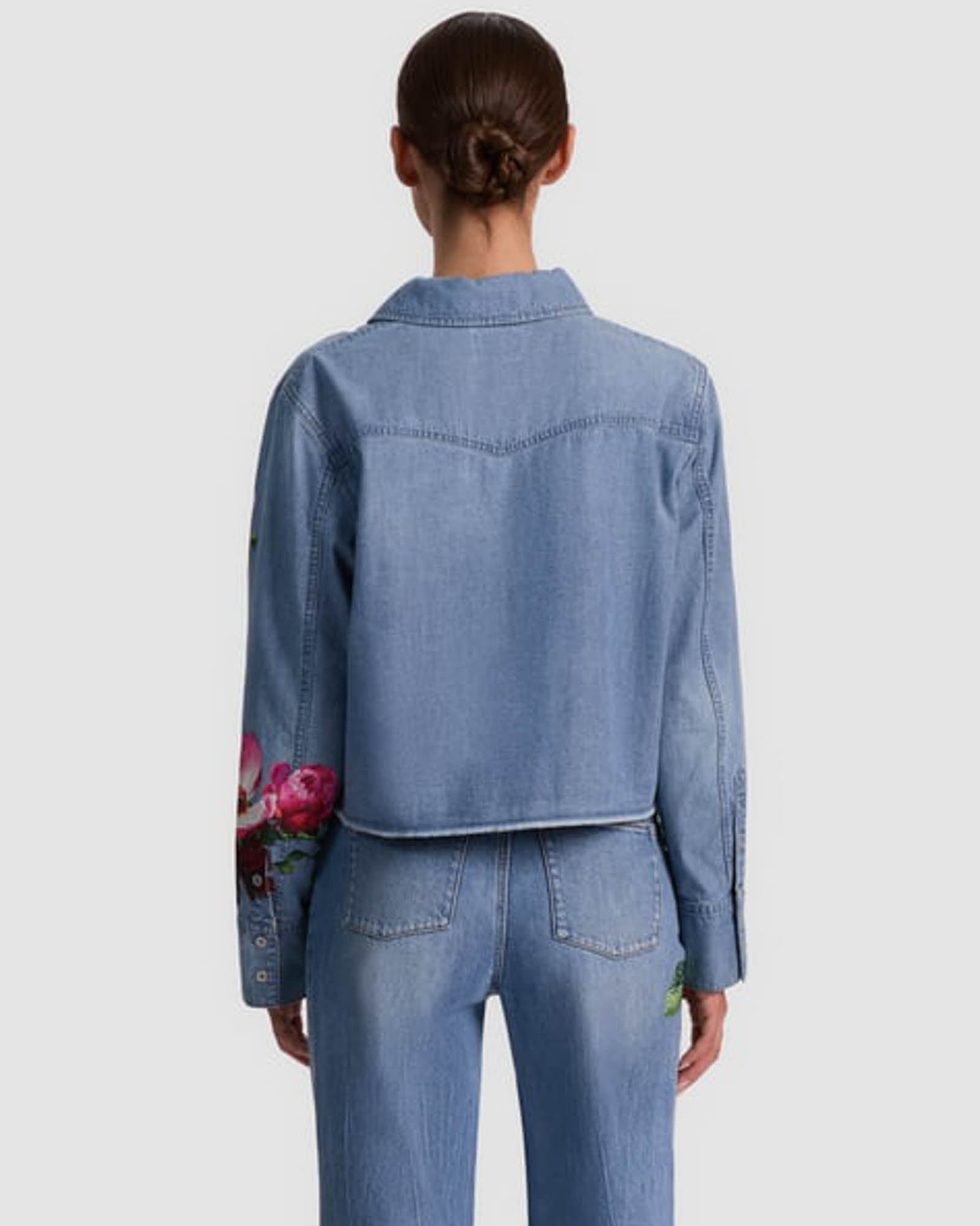 Crop Denim Shirt