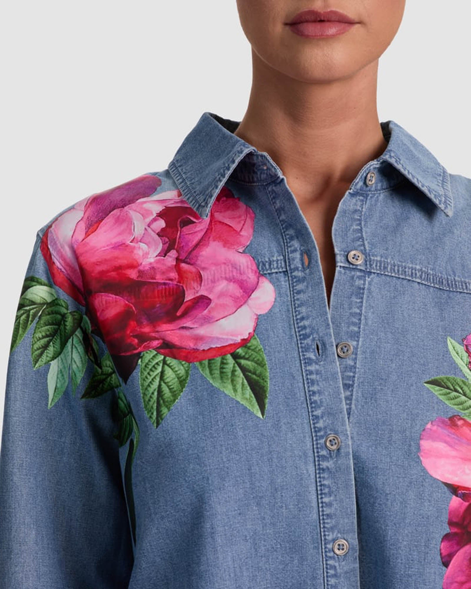Crop Denim Shirt