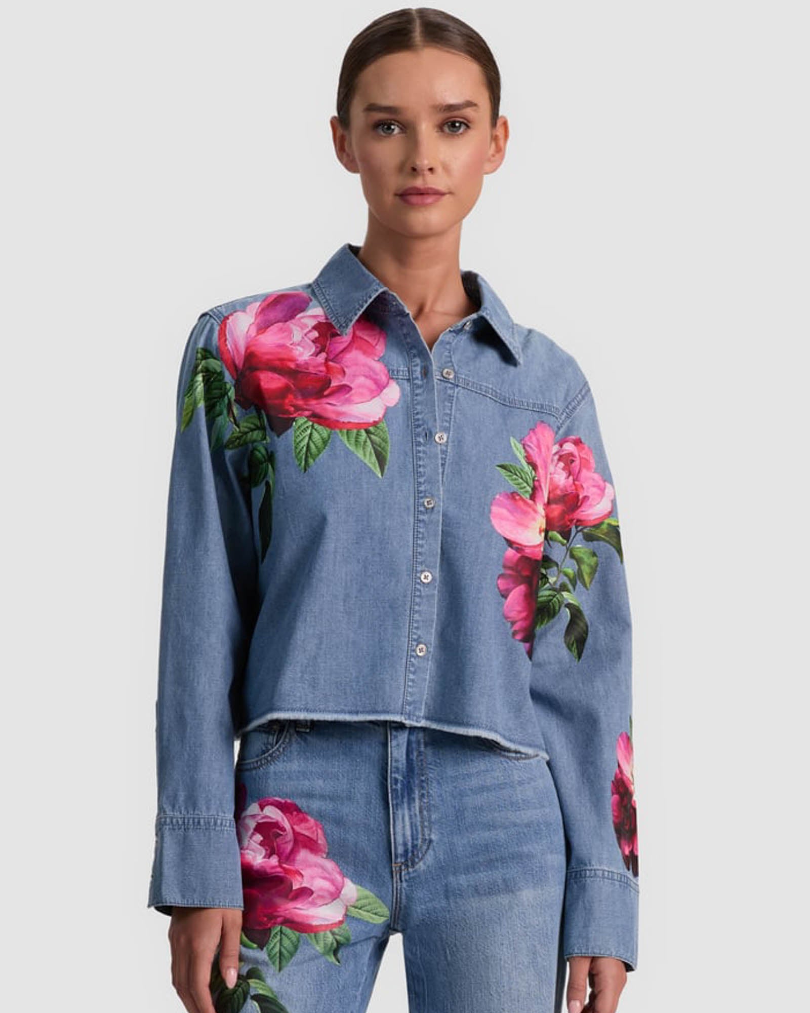 Crop Denim Shirt