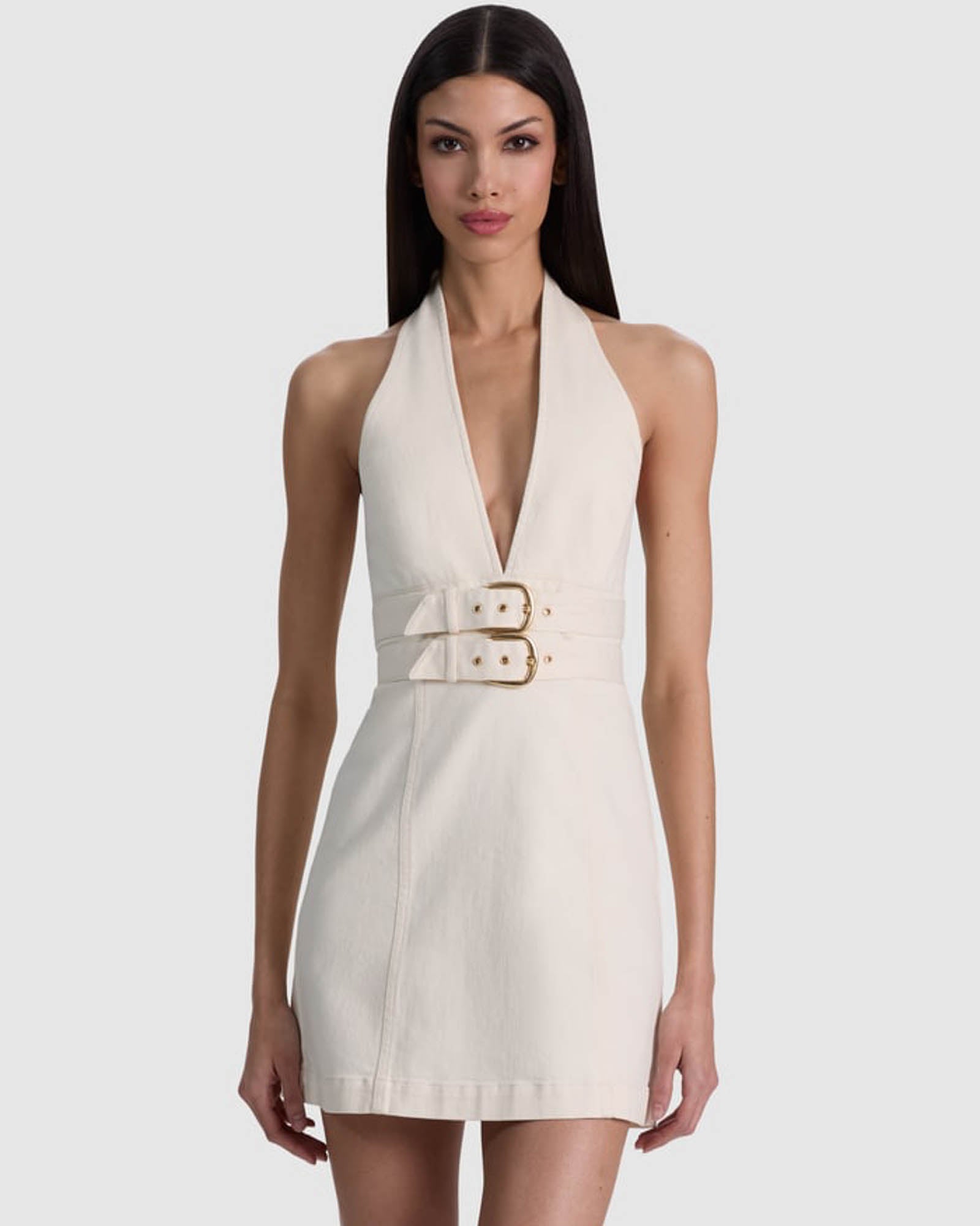 Solana Denim Halter Dress