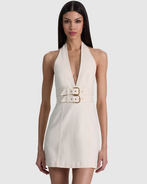 Solana Denim Halter Dress