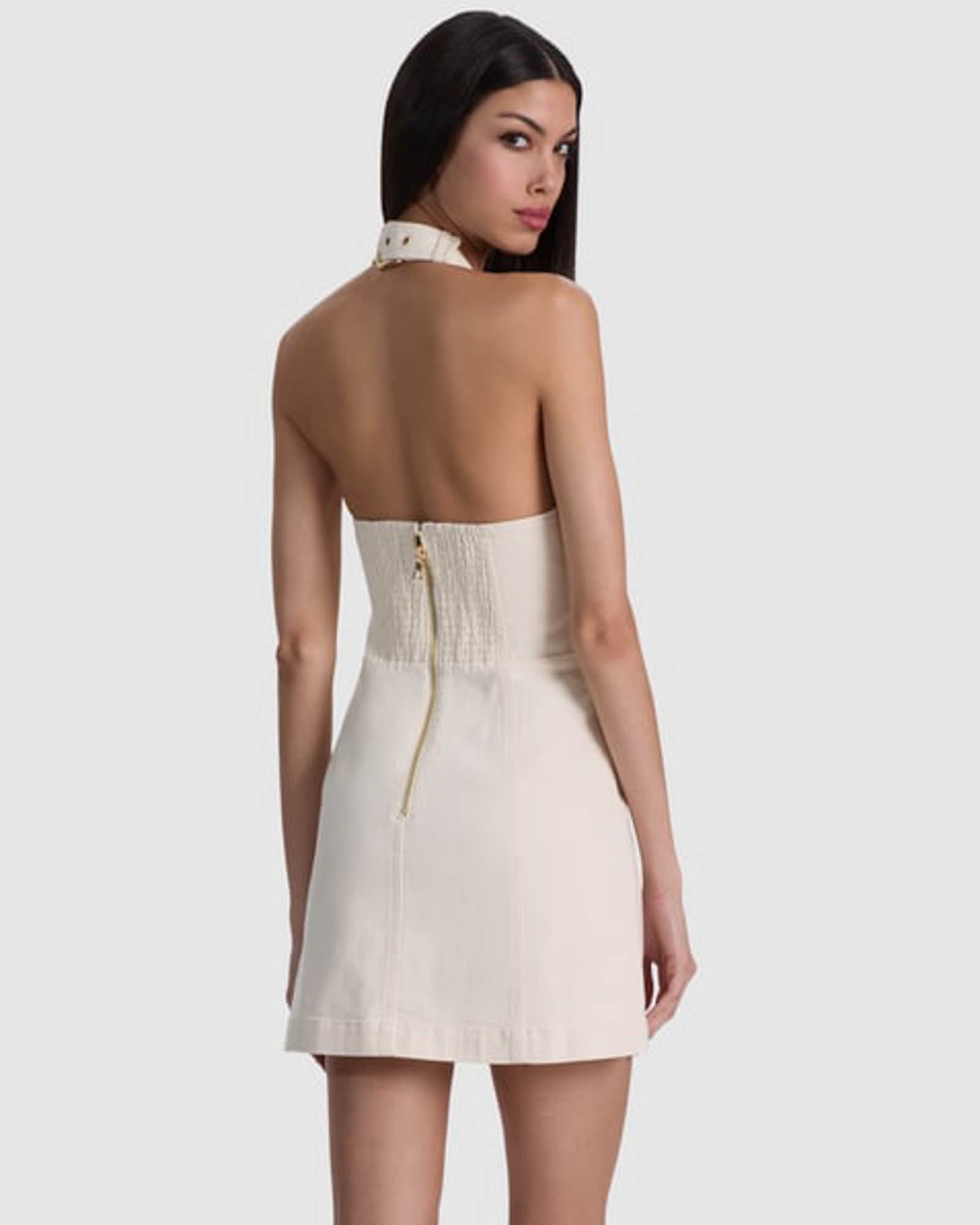 Solana Denim Halter Dress