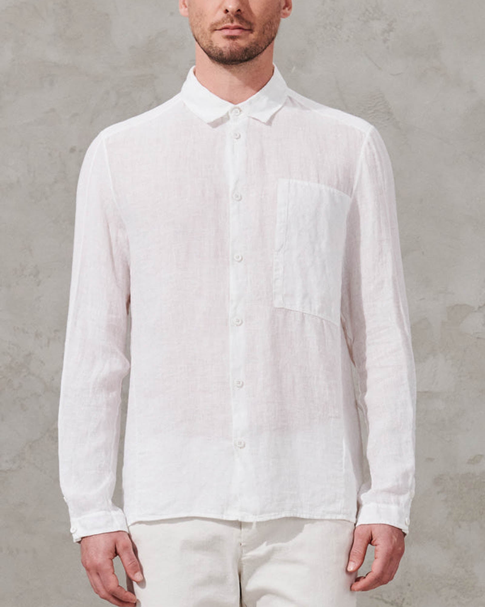 TRANSIT Regular Fit Shirt OPTIC White / M