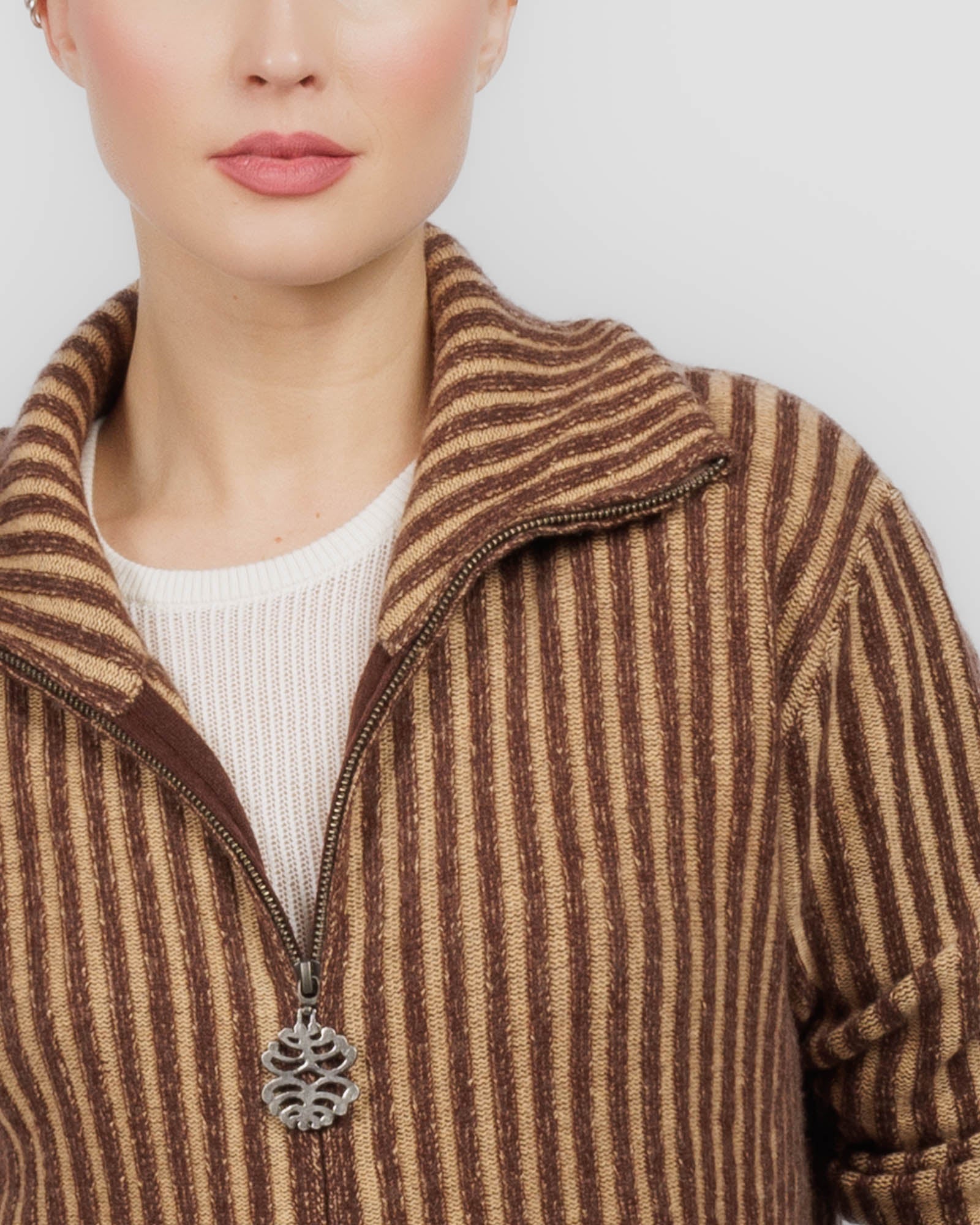 Chestnut Zip Sweater