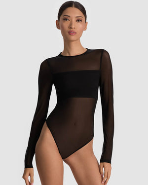 Bandeau Long Sleeve Bodysuit