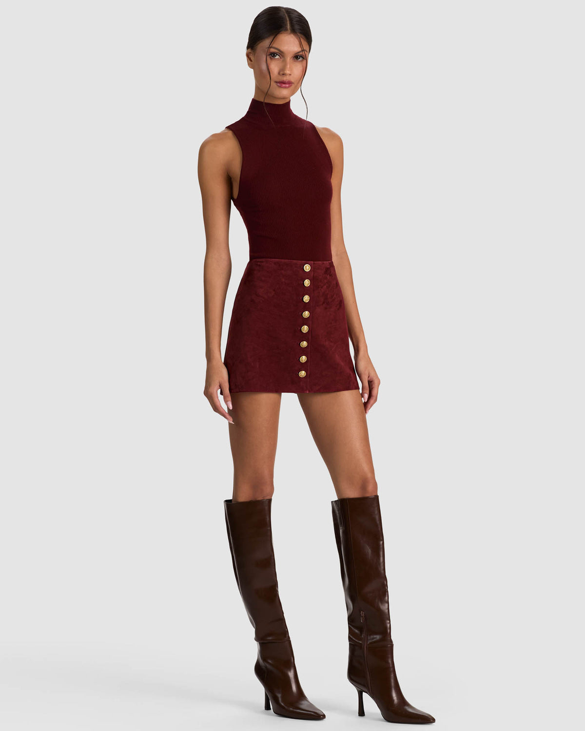 Rubi Suede Micro Skirt