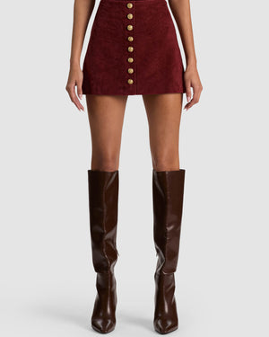 Rubi Suede Micro Skirt