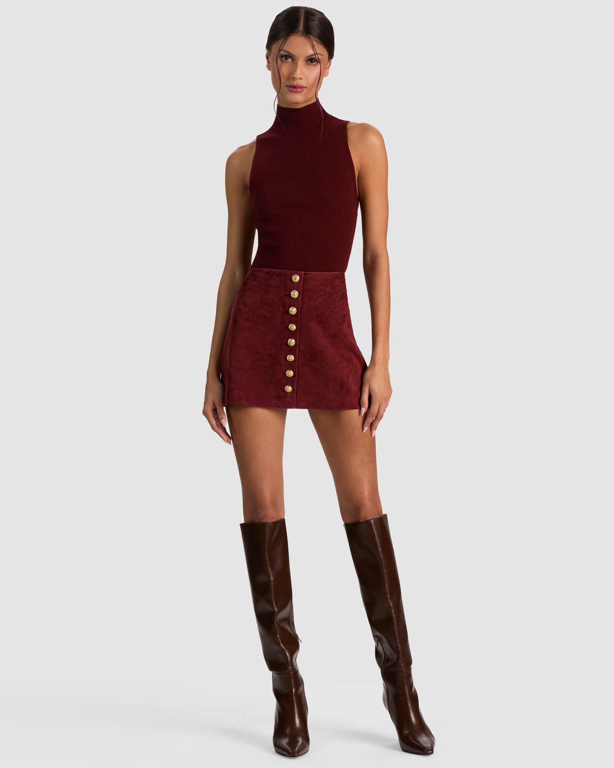 Rubi Suede Micro Skirt