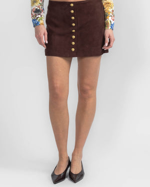 Rubi Suede Micro Skirt