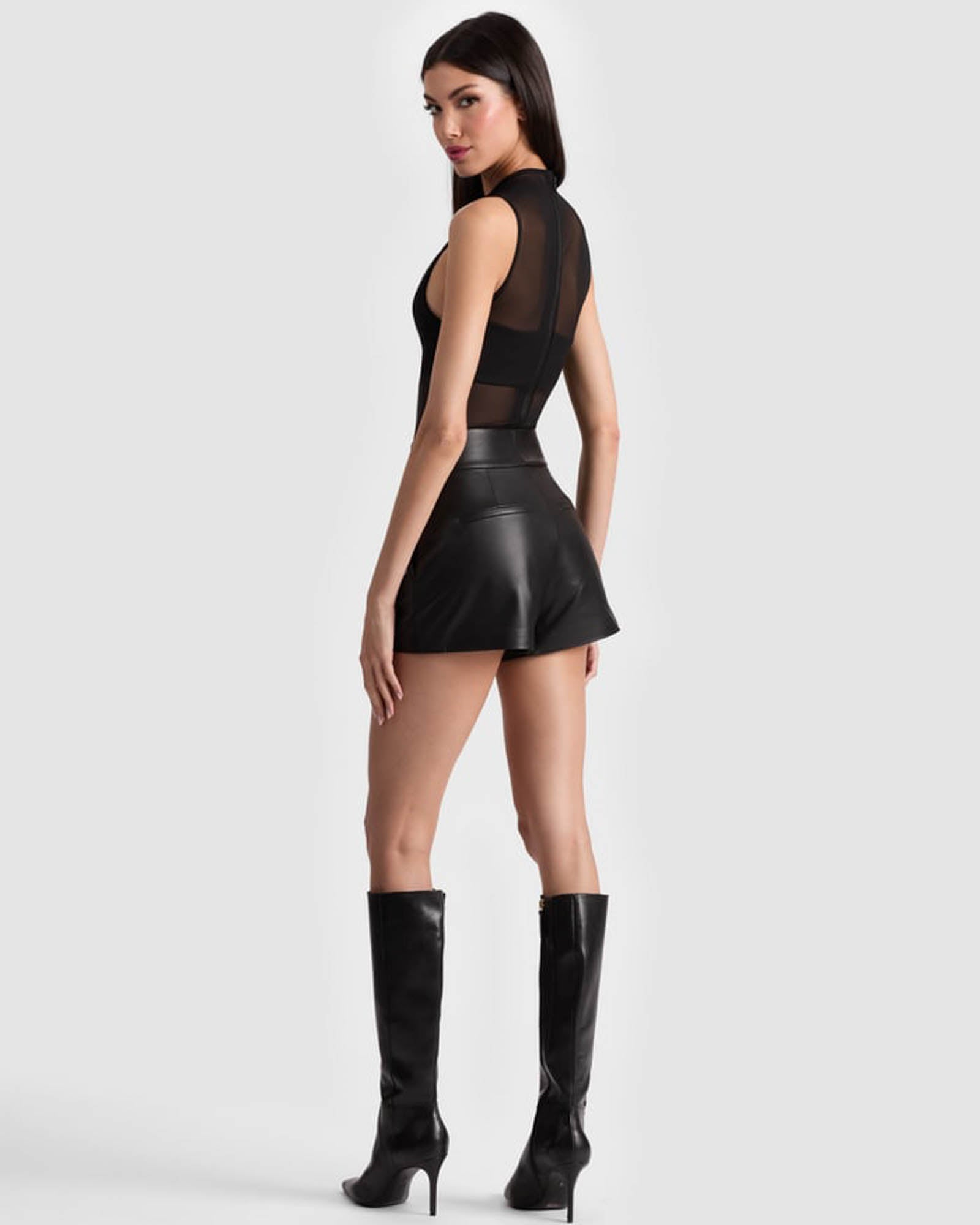Cady Leather Short