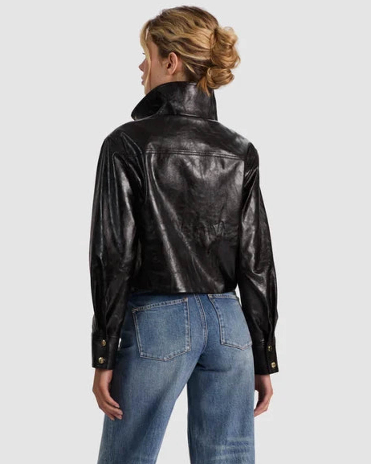 James Vegan Leather Parka