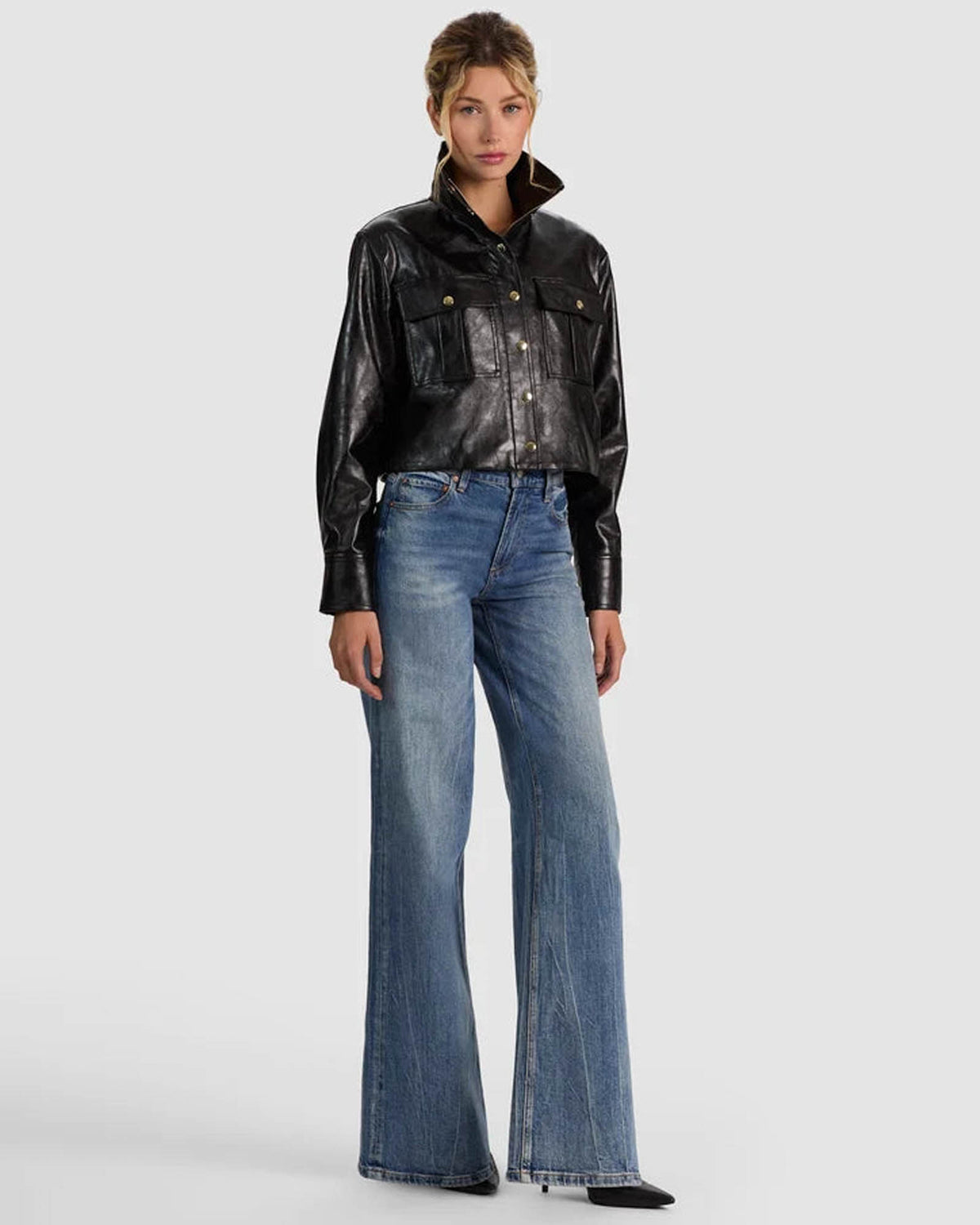 James Vegan Leather Parka