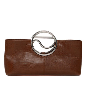 Lizard Print Clutch