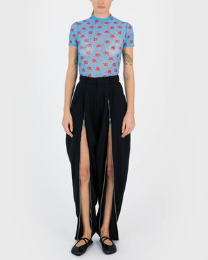 Double Zipped Sarouel Pant