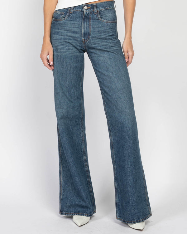 Wide Leg Denim Pants