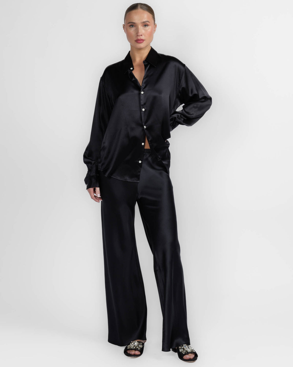 Silk Bias Pant