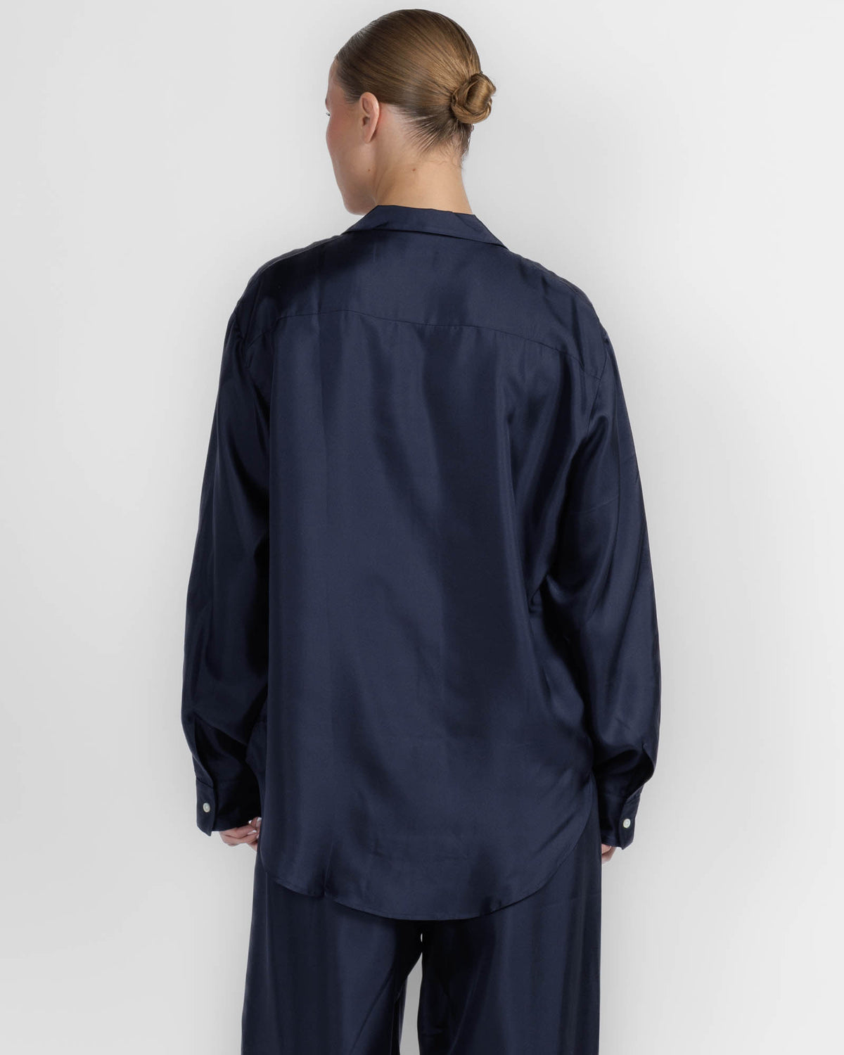 Notched Long Sleeve Shirt