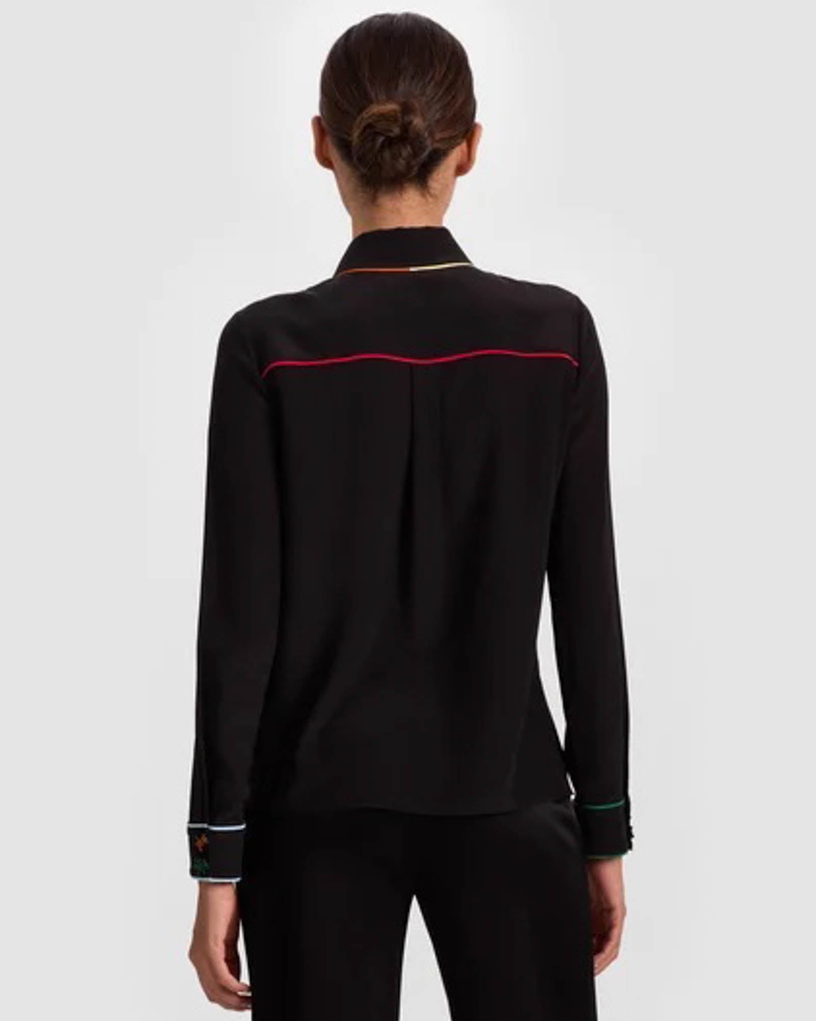 Haut à poches passepoilées Willa