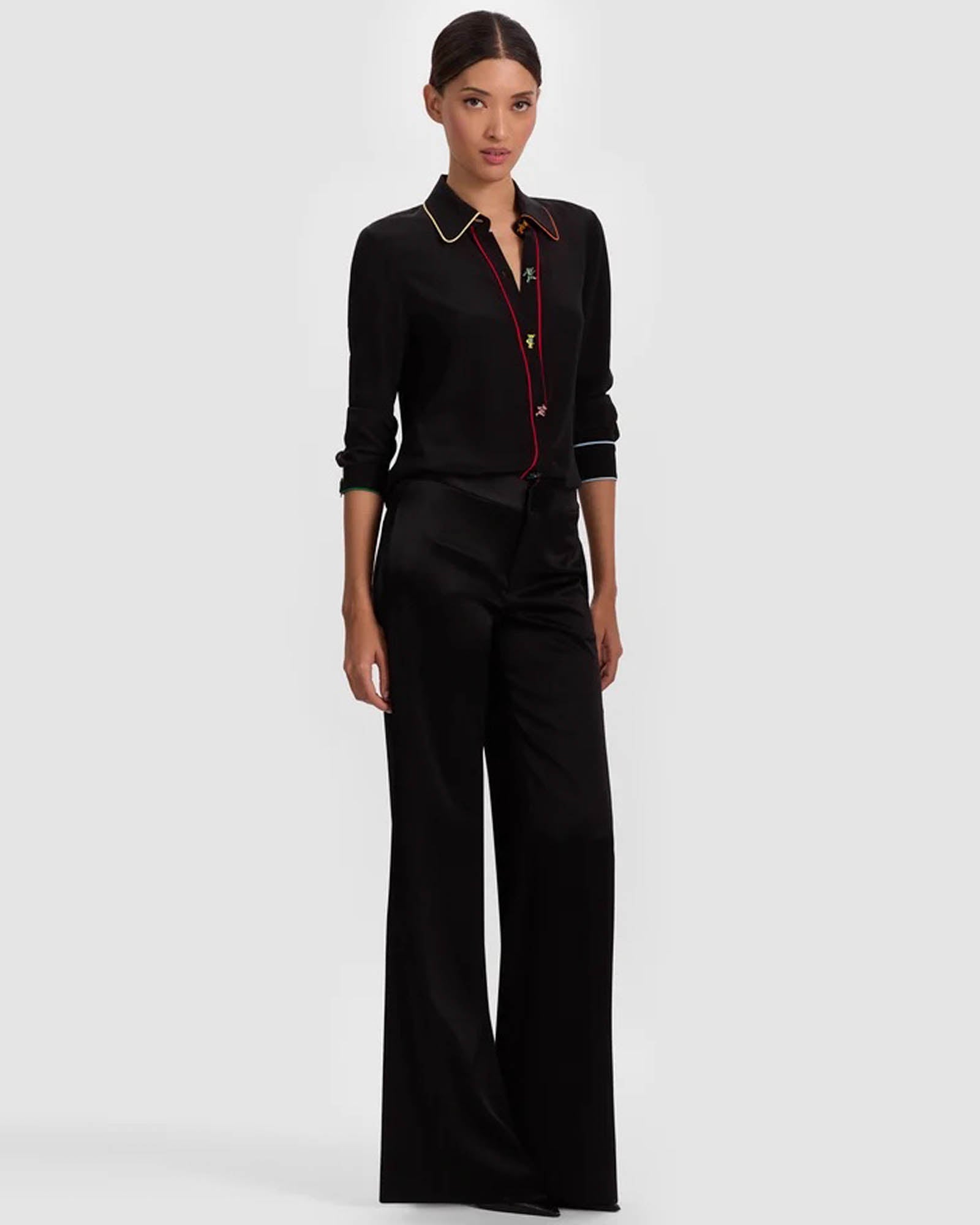 Haut à poches passepoilées Willa