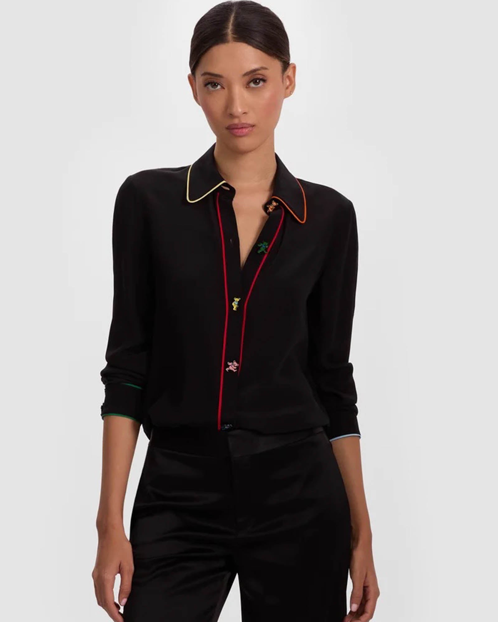 Haut à poches passepoilées Willa