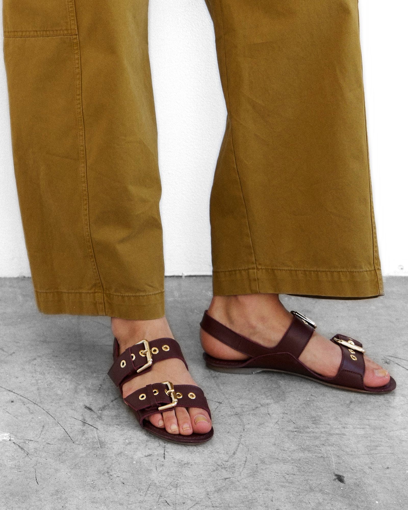Double Buckle Sandal