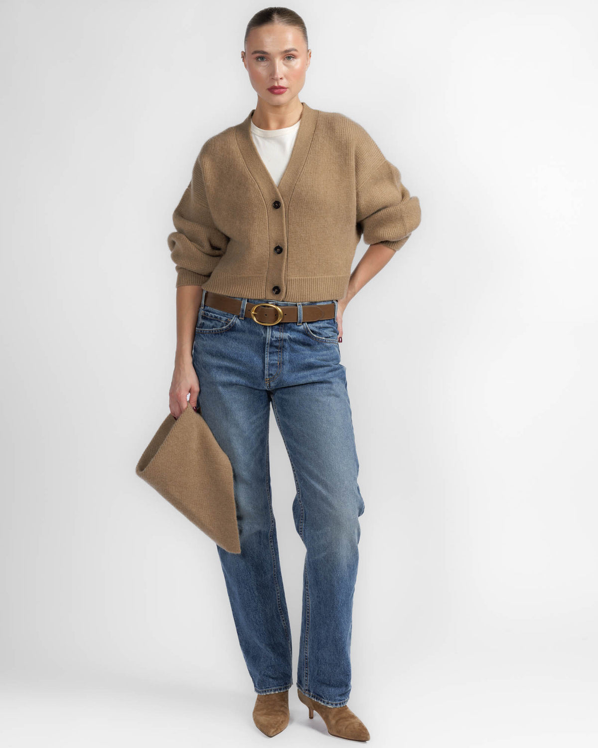 Derios Cardigan With Scarf