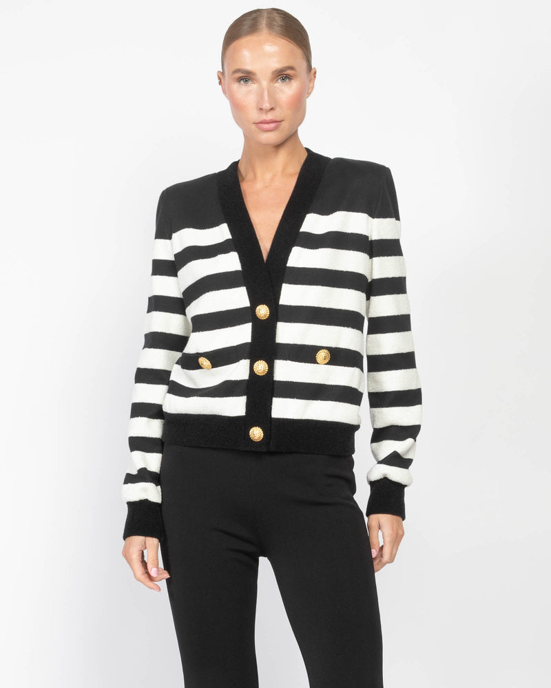 Stripe Jersey Cardigan