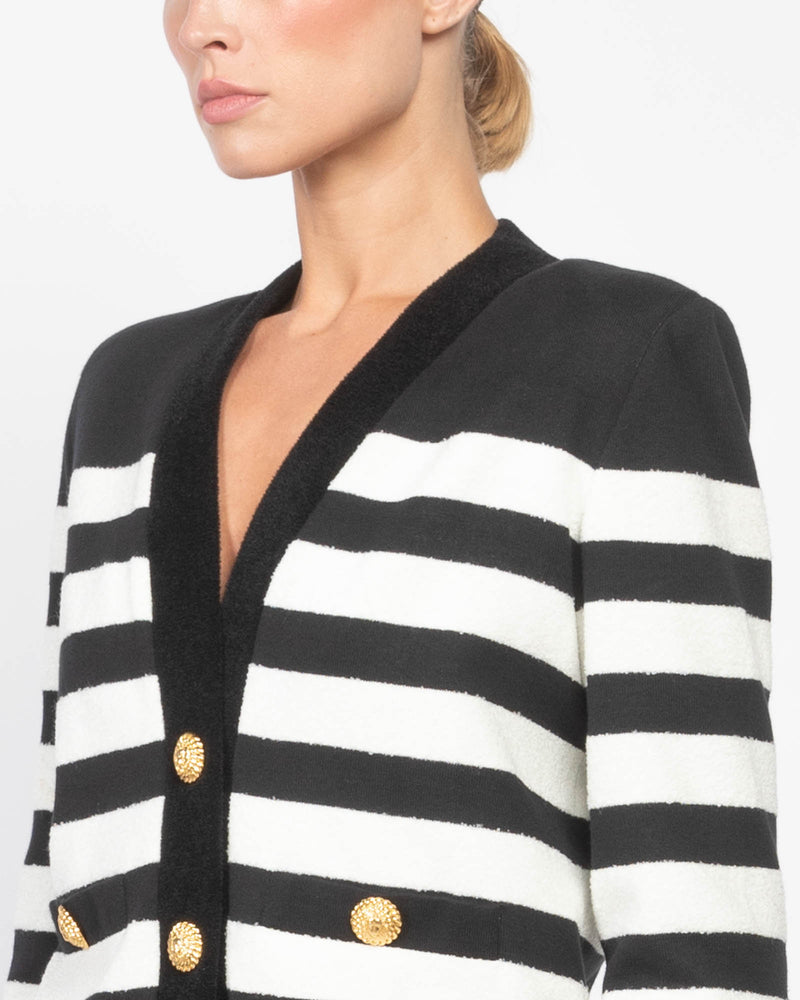 Stripe Jersey Cardigan