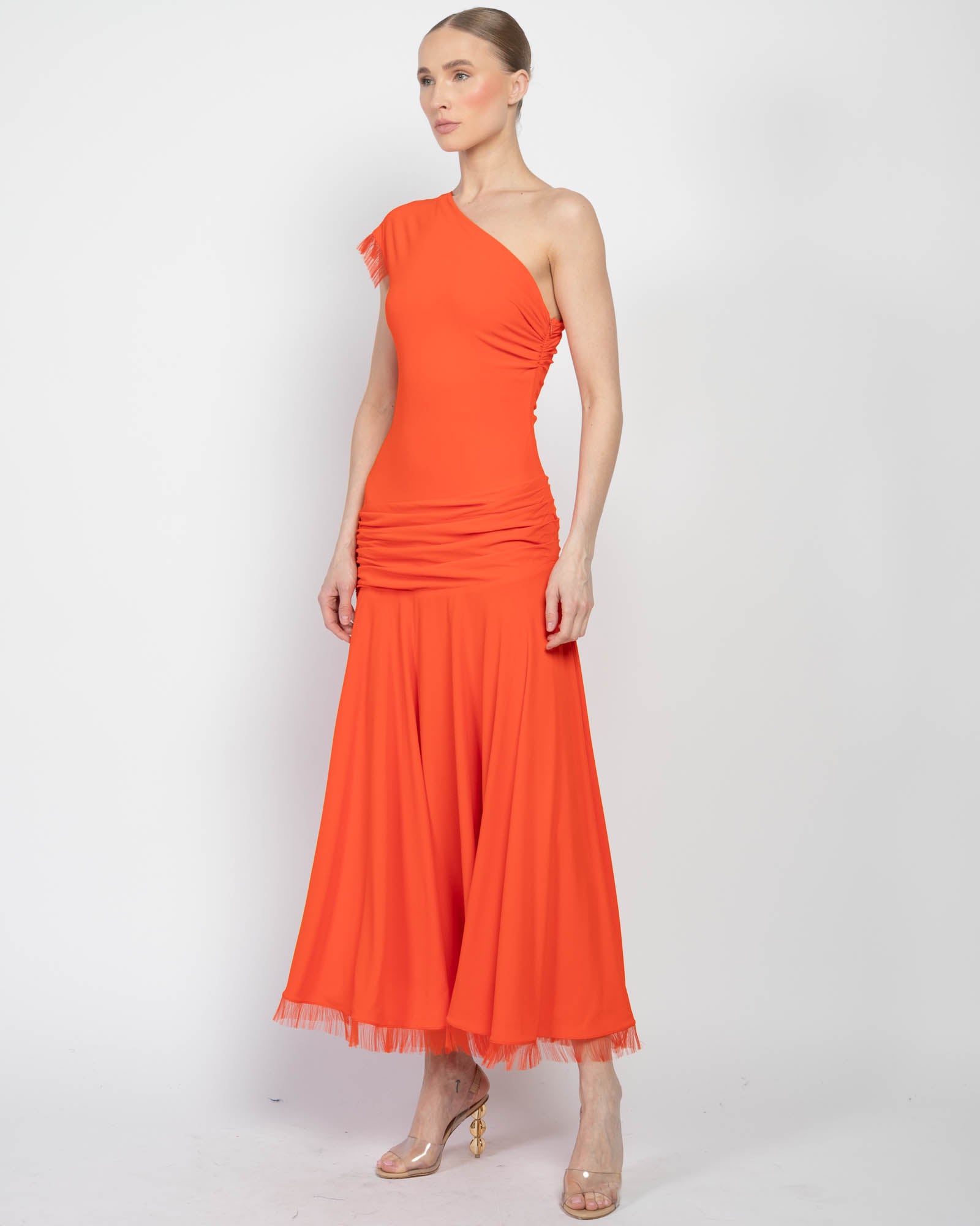 BRANDON MAXWELL Tess Shoulder Dress TNT The New Trend Shop Luxury Fashion High End Designer Brands tntfashion