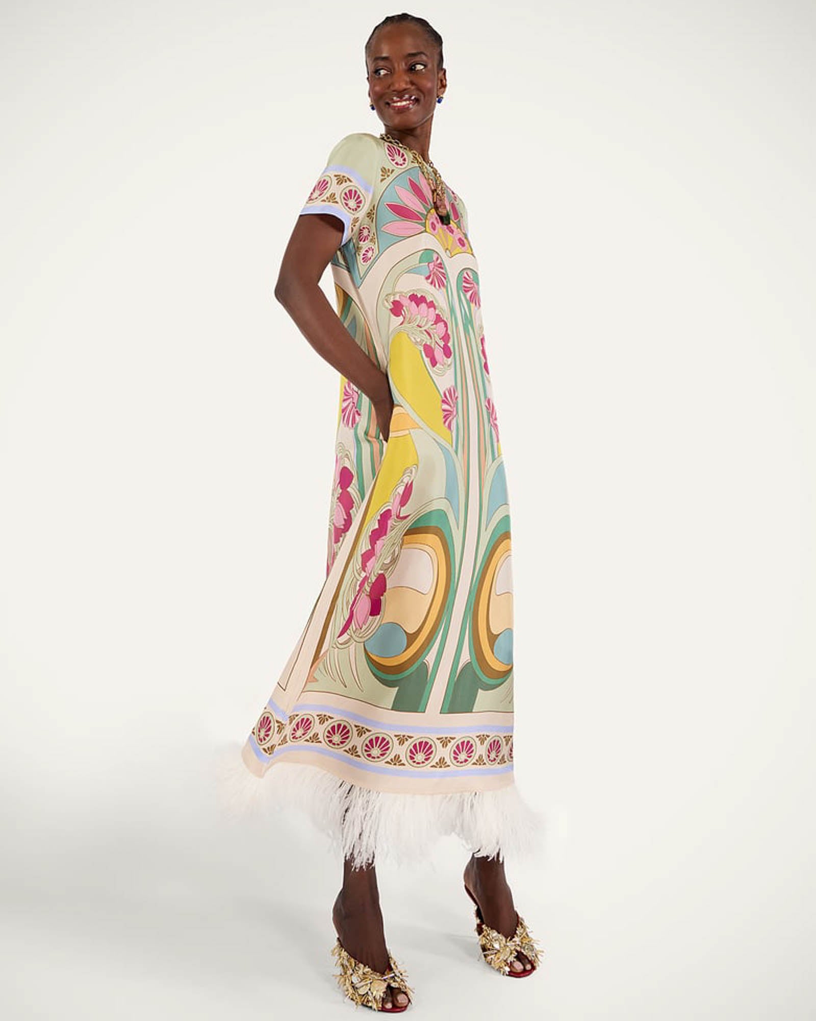 Swing Feather Dress