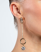 Baguette Estate Line Earrings