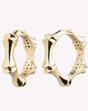 Large Bambù Hoop Earrings