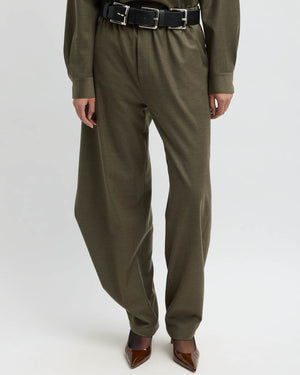 Flannel Side Drape Pant