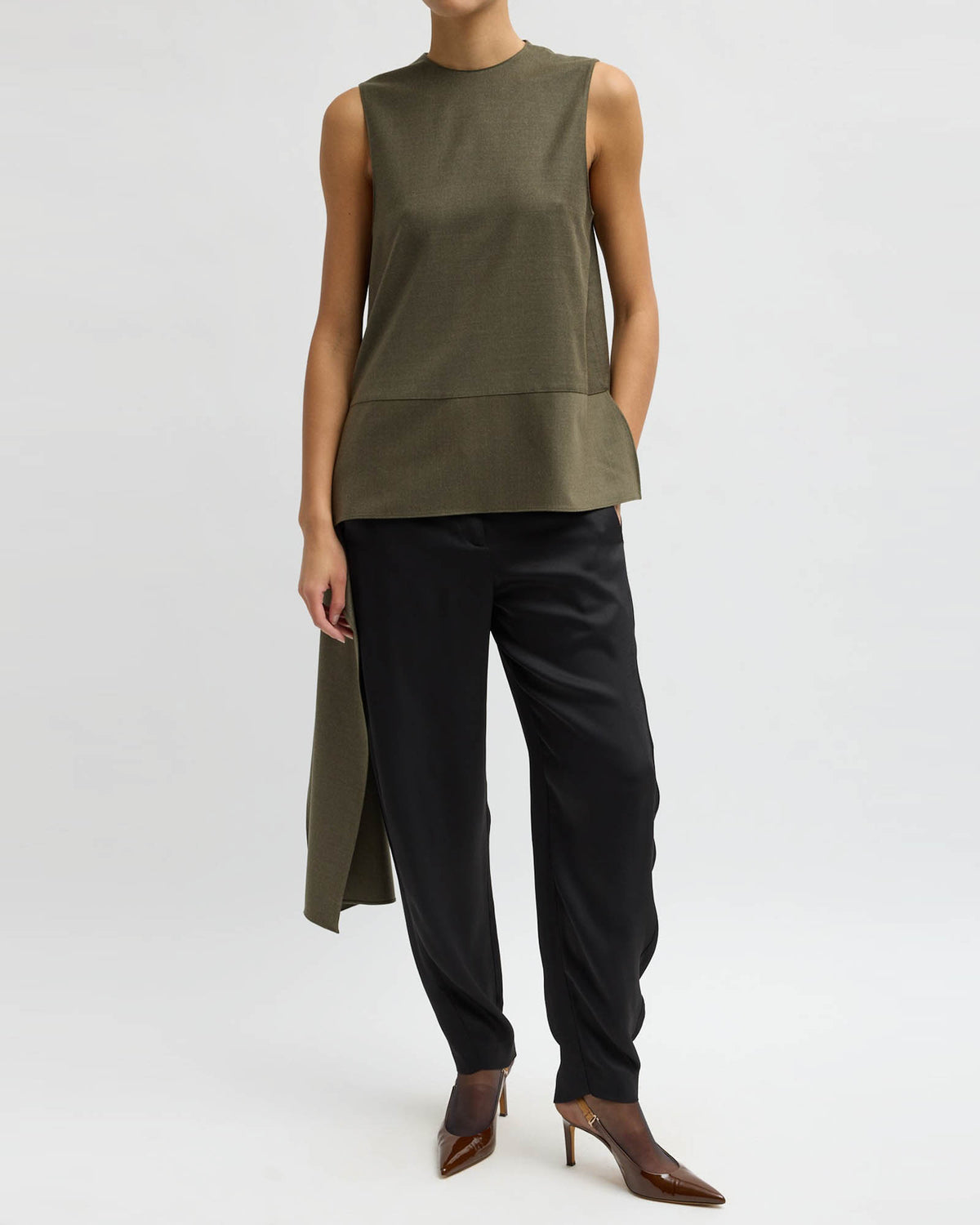 Asymmetrical Sleeveless Top