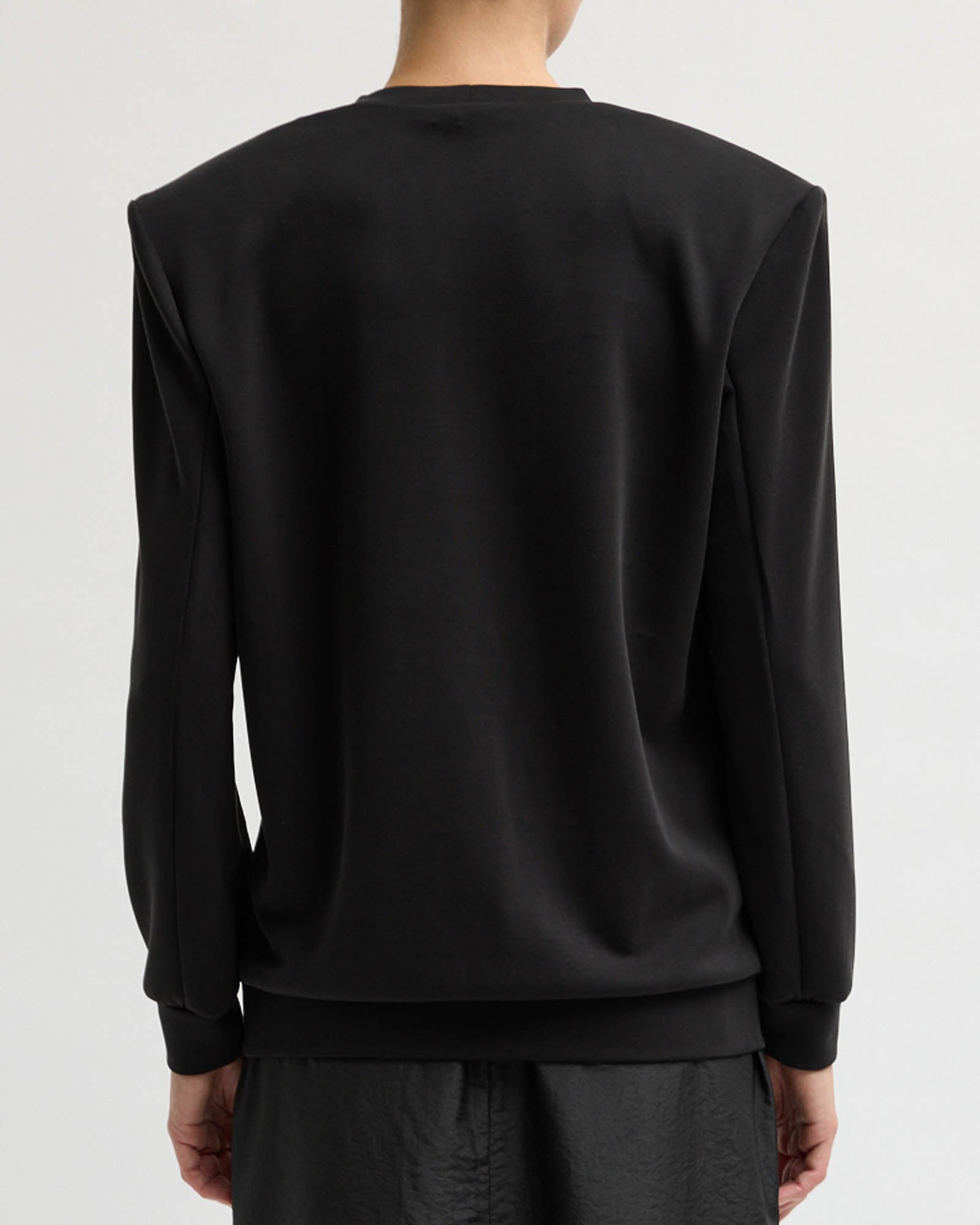 Removable Shoulder Pad Sweater