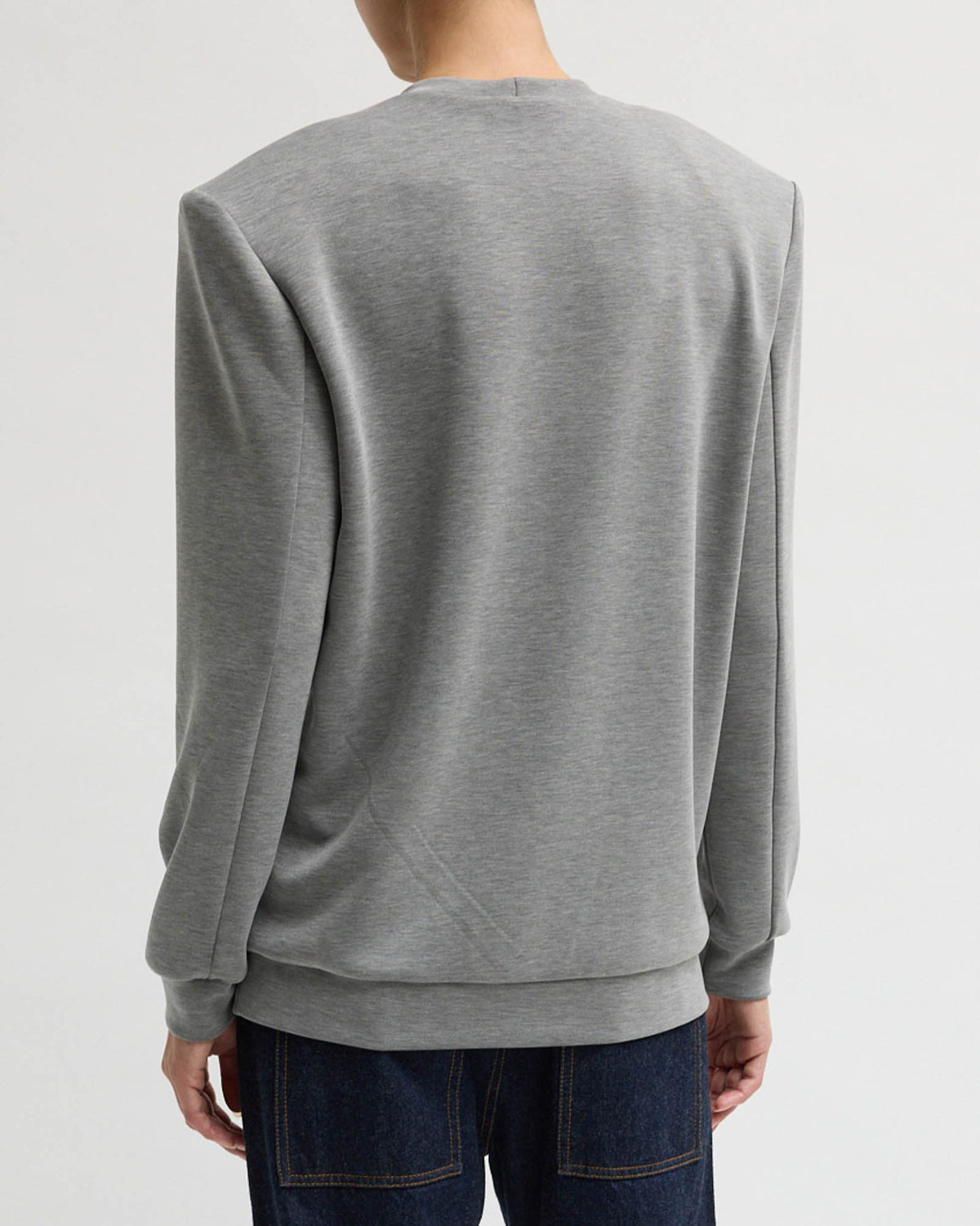 Removable Shoulder Pad Sweater